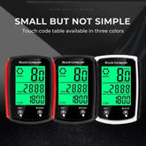 Wireless Waterproof Bike Computer — Large Backlit LCD